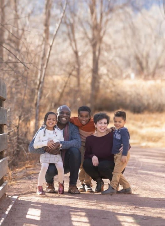 Yemi Mobolade and his family, Courtesy: Vanessa Zink, City of Colorado Springs Communications Officer