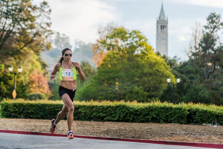 <span class="article__caption">Running past the campus with the Campanile, or the Sather Tower, in the background</span>