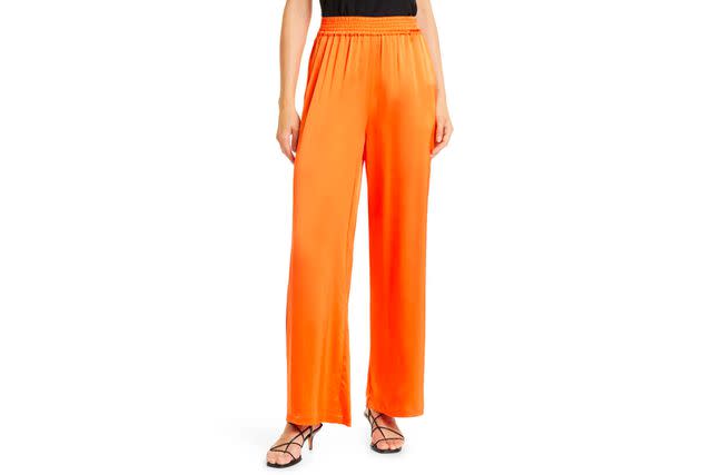 Banana Republic Rustic Orange Pleated Wide Leg Pants Women's 12 New -  beyond exchange