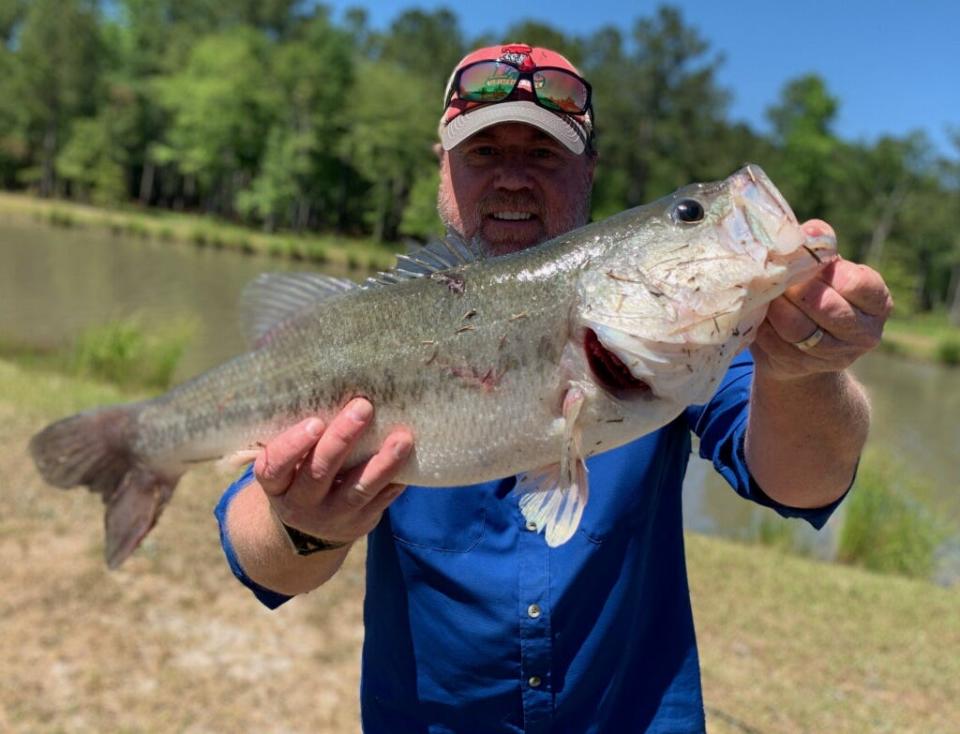 Ken Blevins with a big catch in Burgaw.