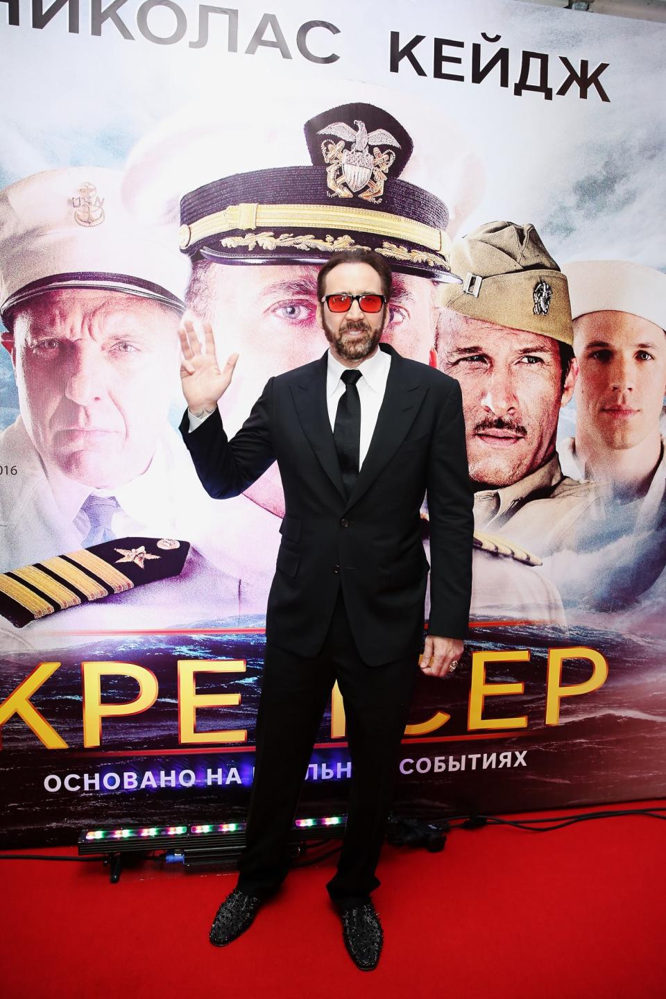 Mit „USS Indianapolis“ ging Cage (hier bei der Russlandpremiere) ziemlich baden. (Bild: Getty Images)