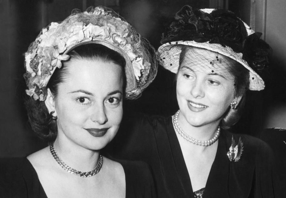 2) Olivia de Havilland and Joan Fontaine