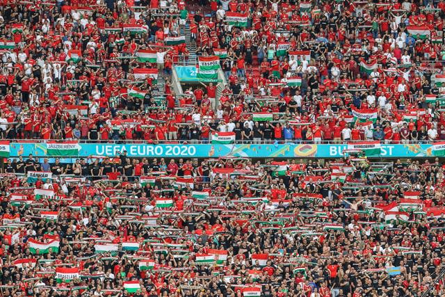 Hungary's opening Euro 2020 match against Portugal was played in front of a capacity crowd