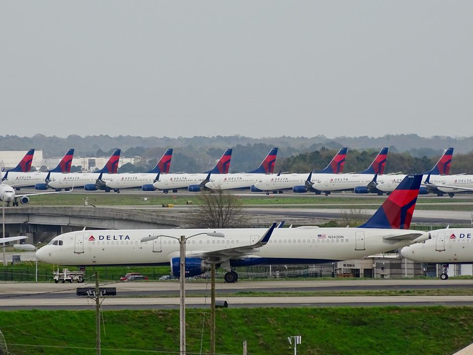 Grounded Planes Delta Air Lines