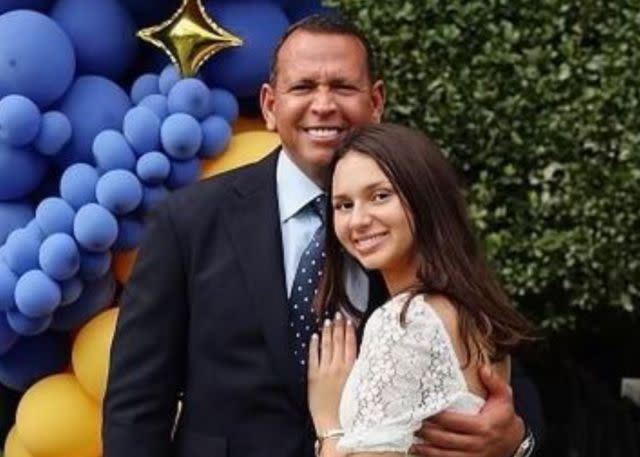 <p>Alex Rodriguez Instagram</p> Alex Rodriguez y su hija Natasha