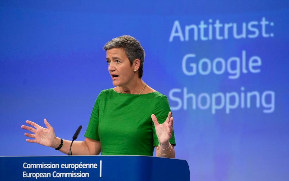 European Competition Commissioner Margrethe Vestager - Credit: AP