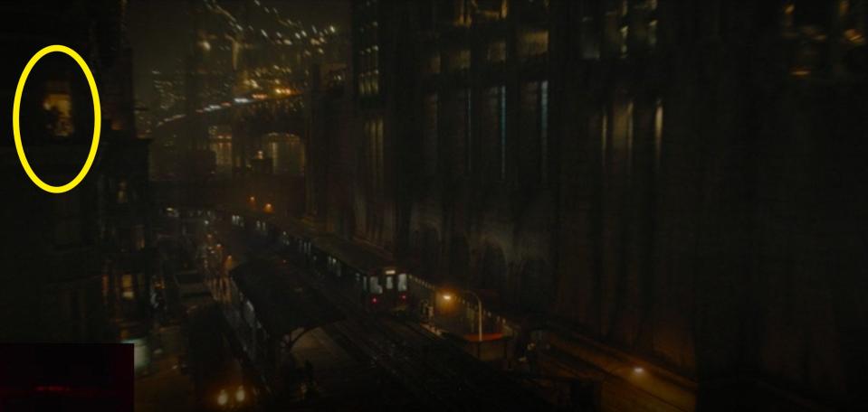 Wide-shot of Gotham City in "The Batman"