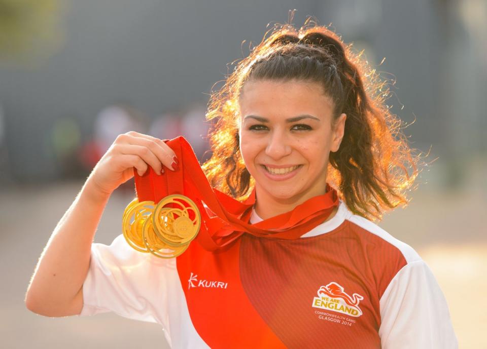 Claudia Fragapane swept the board in Glasgow in 2014 (Dominic Lipinski/PA) (PA Archive)