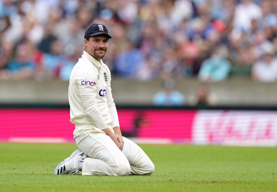 Rory Burns dropped a difficult slip catch which would have ended Rohit Sharma’s innings on 31 (Adam Davy/PA) (PA Wire)