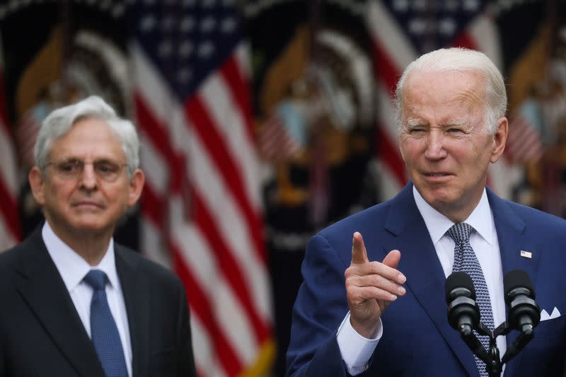 U.S. President Biden speaks about the American Rescue Plan Act at the White House