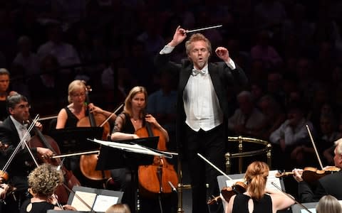 Thomas Søndergård conducts the BBC National Orchestra of Wales - Credit: Chris Christodoulou/BBC