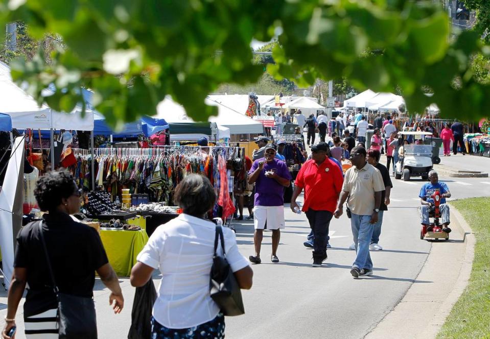 The annual Roots and Heritage Festival along Elm Tree Lane will have food and merchandise vendors as well a parade. It has been a Lexington tradition for over 30 years.