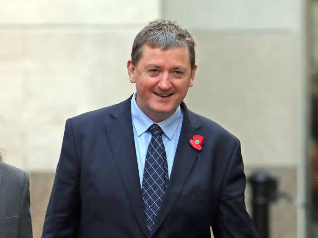 James Farrar arriving at the Employment Appeal Tribunal in London (Steve Parsons/PA)