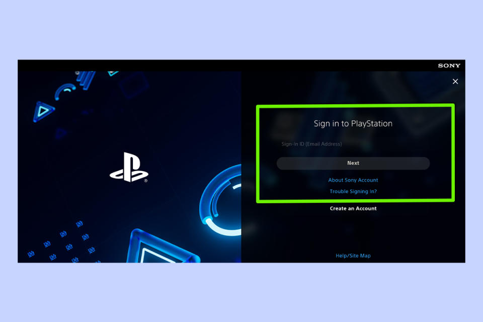 PlayStation passkey setup 1