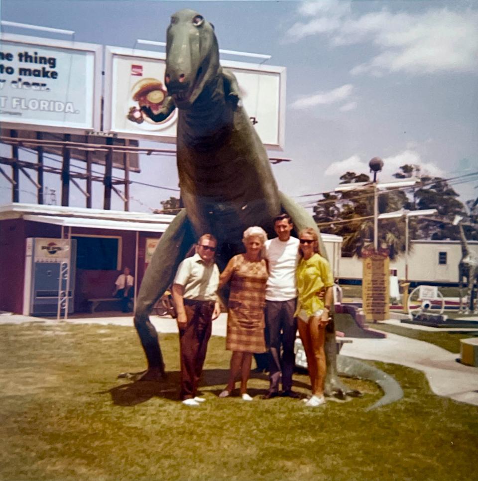 Bob Fleskes, third from the left, is pictured with his parents, Walter and Leona Fleskes, and his sister, Phyllis, in this photo taken at Goofy Golf in 1971.