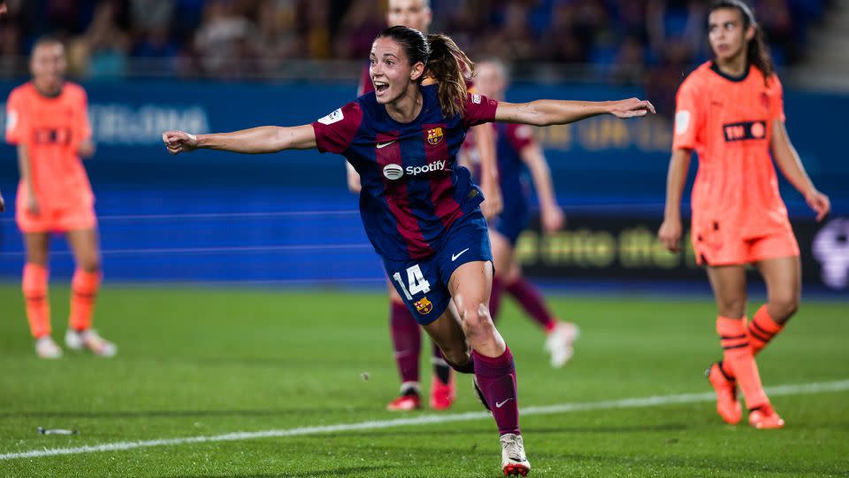 Aitana Bonmatí has won the Ballon d'Or Féminin for the first time. - Javier Borrego/Europa Press/Getty Images