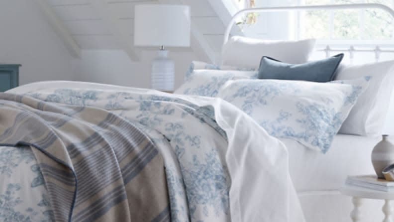 The Garnet Hill flannel sheets come in a spectrum of solid colors, with something for every bedroom palette.