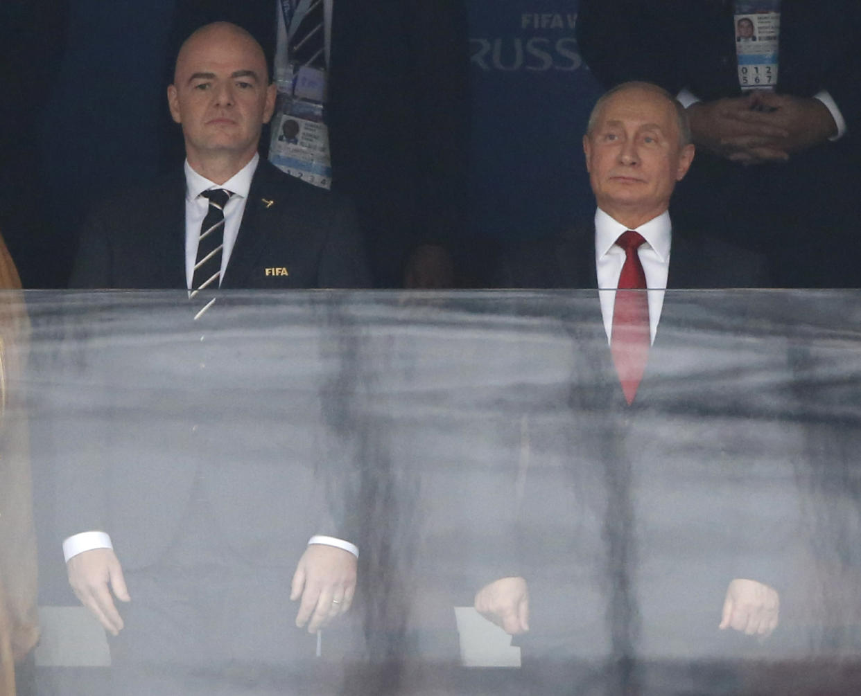 Gianni Infantino with Vladimir Putin