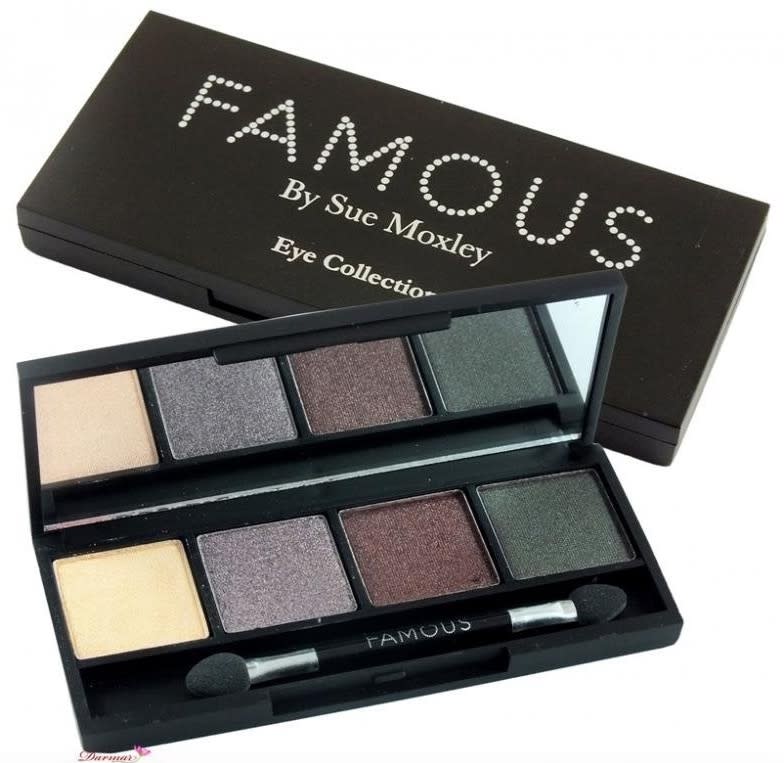 <p>Makeup artist Sue Moxley launched her own name makeup brand exclusively in Superdrug in 2007. It was known for its metallic eyeshadows and star themed packaging. The brand was discontinued 4 years later in 2011.</p>