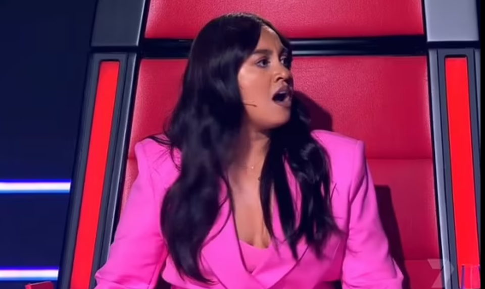 the voice coach jess mauboy shocked