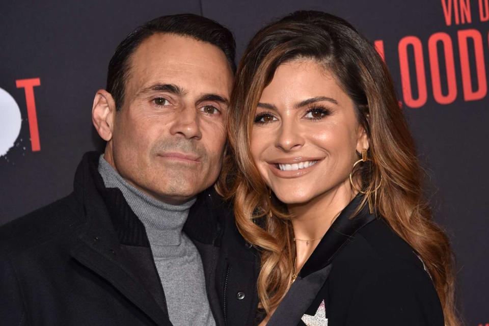 <p>Chris Delmas/AFP/Getty</p> Maria Menounos and husband Keven Undergaro