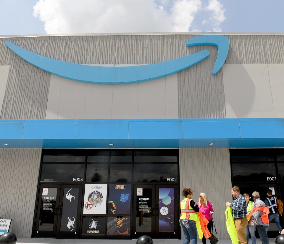 The Amazon fulfillment center in Canton.