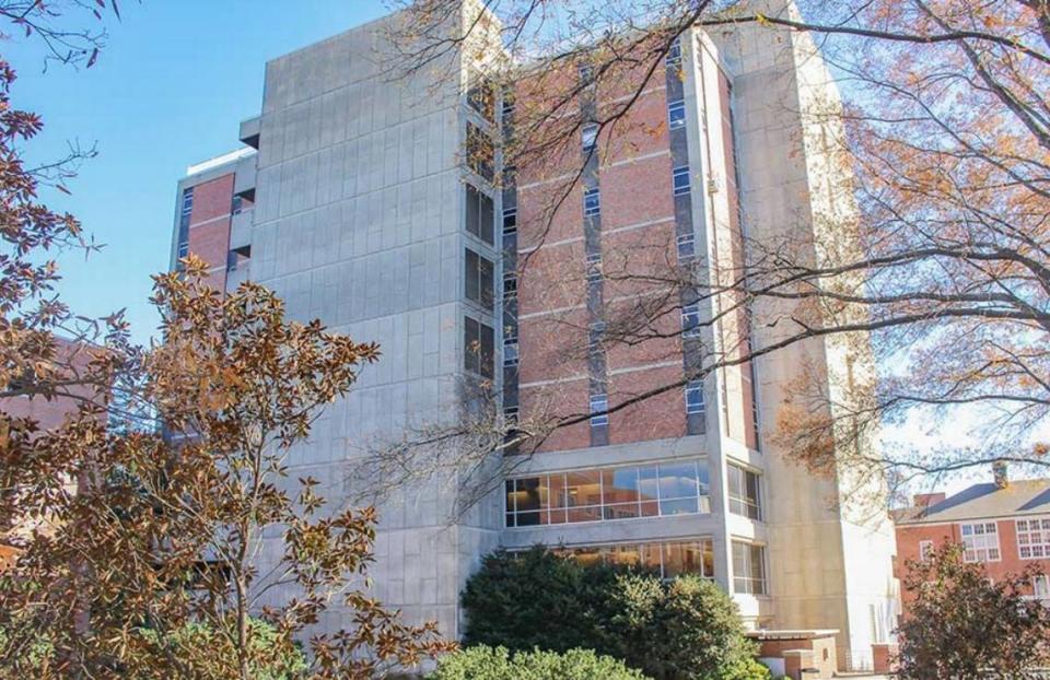 Dabney Hall at N.C. State University in Raleigh, which will be renovated starting in the summer of 2024.