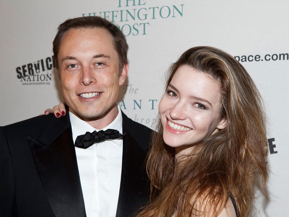 Elon Musk and Talulah Riley attend The Huffington Post pre-inaugural ball at the Newseum on January 19, 2009 in Washington, DC.