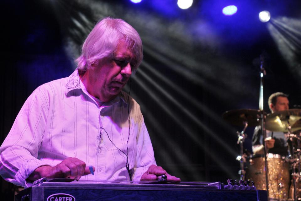 John David Call for more than 50 years has given Pure Prairie League a unique sound with his pedal steel work. He is the last original member of the band.