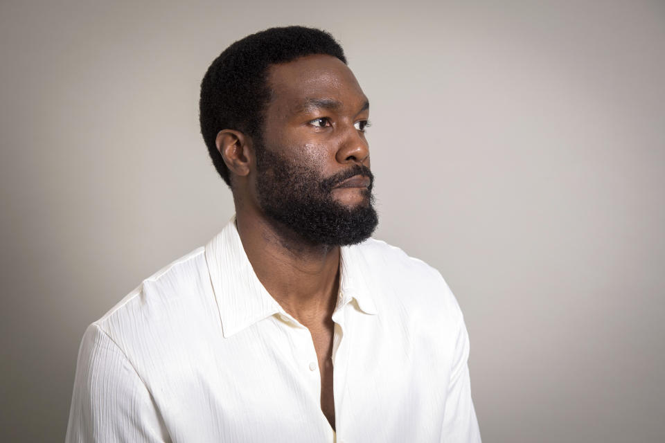 Yahya Abdul-Mateen II poses for a portrait on Tuesday, May 23, 2023, in New York. Abdul-Mateen is nominated for a Tony Award for lead actor in a play for his role in “Topdog/Underdog." (Photo by Andy Kropa/Invision/AP)