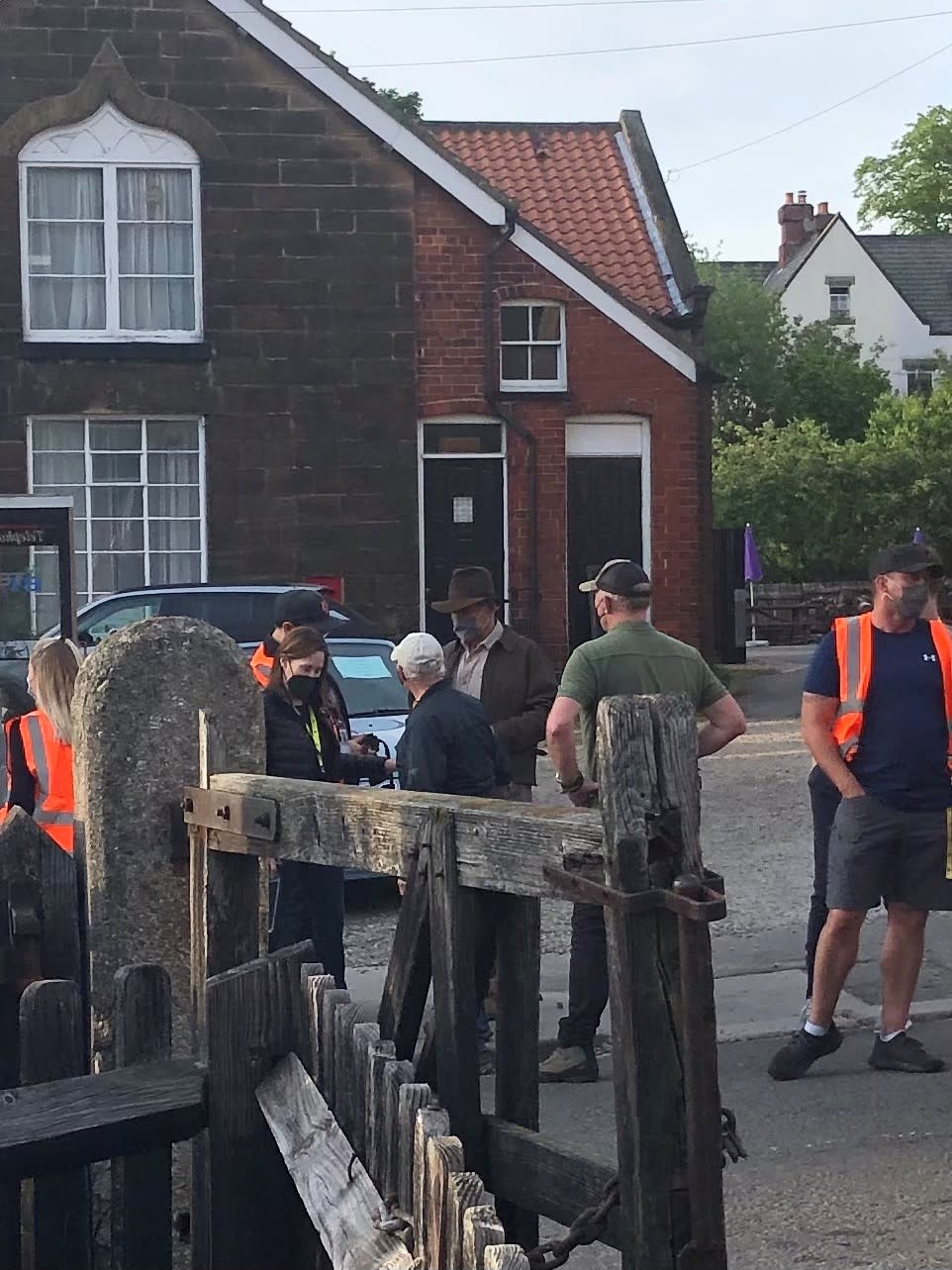 Harrison Ford filming in Grosmont, North Yorkshire (North Yorkshire County Council/PA)
