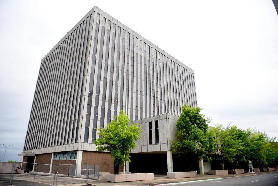 The building located at 500 Fannin Street, commonly called the Waggonner Bldg., in downtown Shreveport on April 20, 2022.