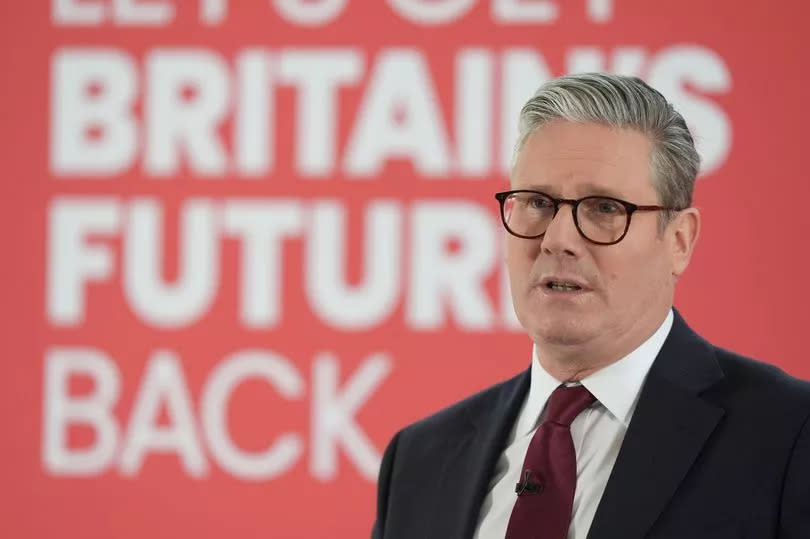 Labour Party leader Sir Keir Starmer speaking during a visit to Dover