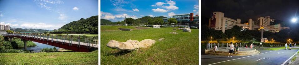 道南河濱公園沿途都有青草坪和溪水相伴，跑起來相當舒適。（圖/台北水利局）