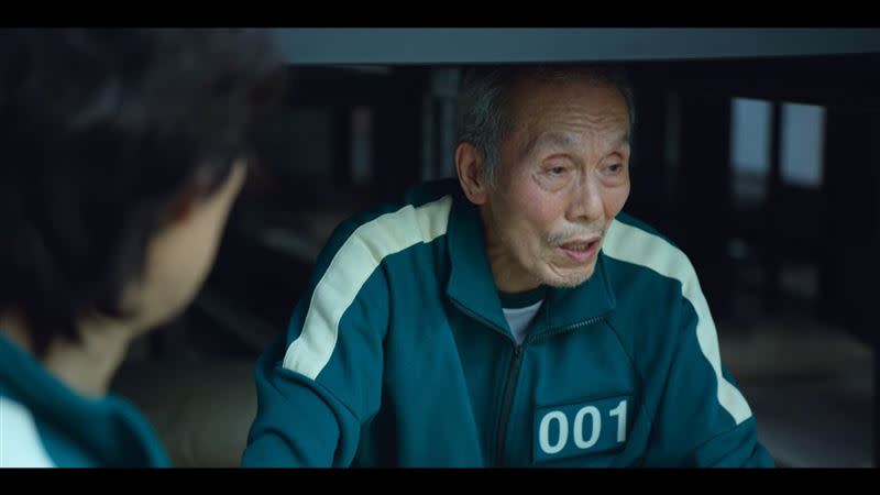 吳永洙在《魷魚遊戲》飾演001「吳一男」留給觀眾深刻印象。（圖／翻攝自NETFLIX）