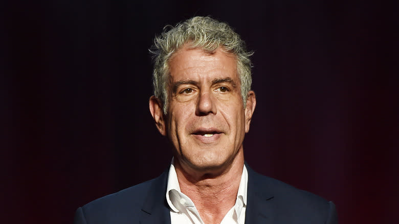 Close up of Anthony Bourdain