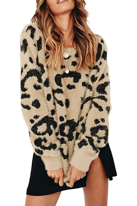 Leopard Crewneck Sweater