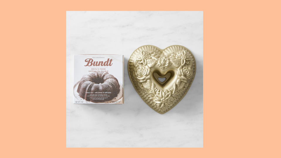 Valentine's Day Gifts for Her: Nordic Ware Floral Heart Bundt Pan