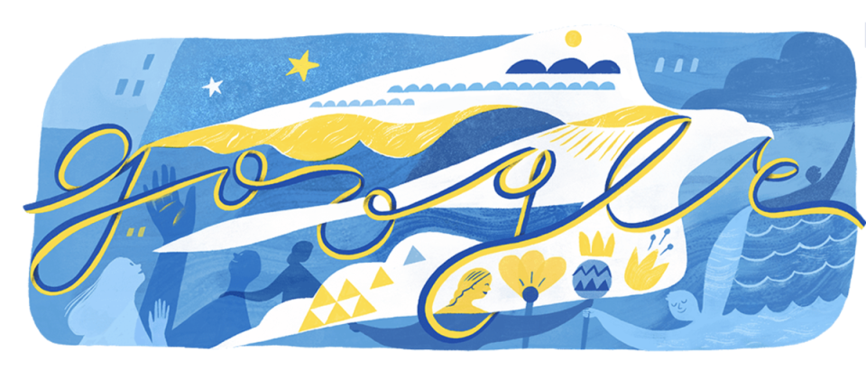 ‘Doodle’ con motivo de la Independencia de Ucrania (Google)