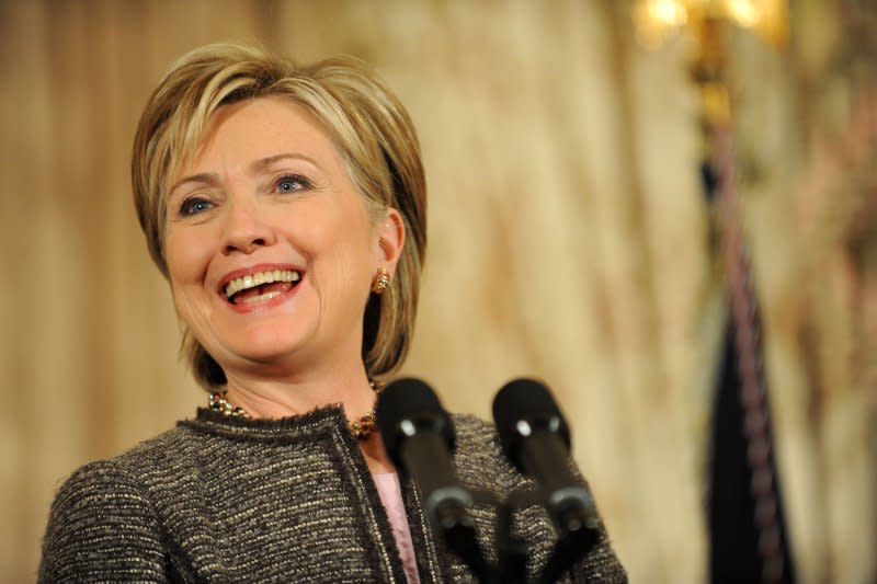 On January 21, 2009, Sen. Hillary Clinton, D-N.Y., won near-unanimous Senate confirmation as U.S. secretary of state. She took the oath of office later that day. File Photo by Matthew Cavanaugh/UPI