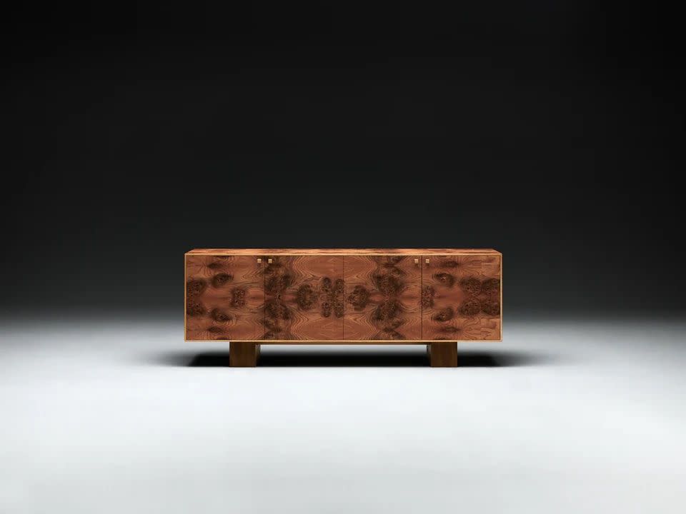 a burr wood sideboard