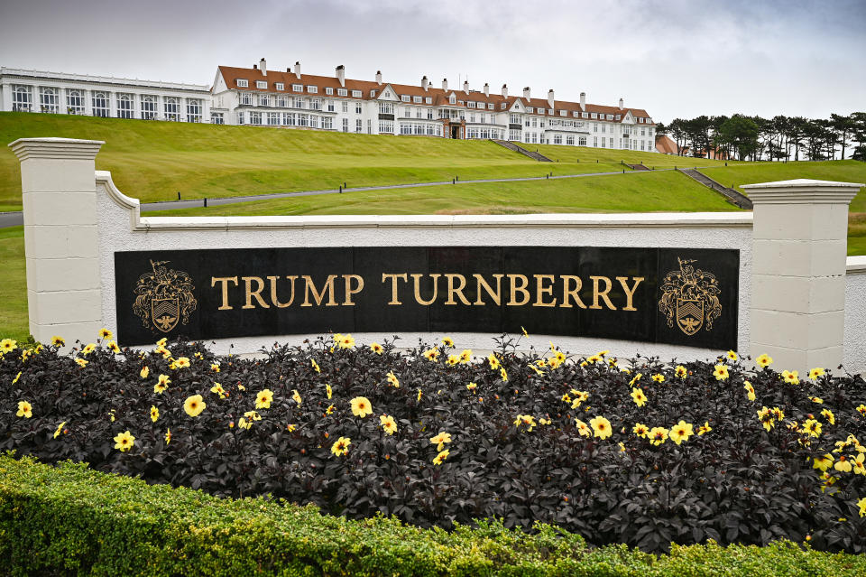 A general view of Trump Turnberry Golf Club in Scotland