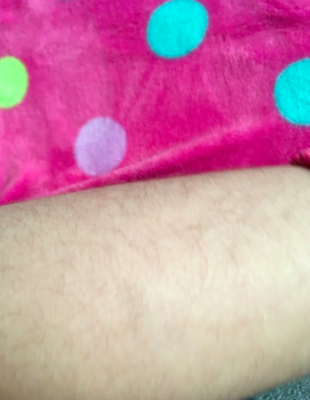 The mum shared an image of her daughter’s leg hair [Photo: Mumsnet]