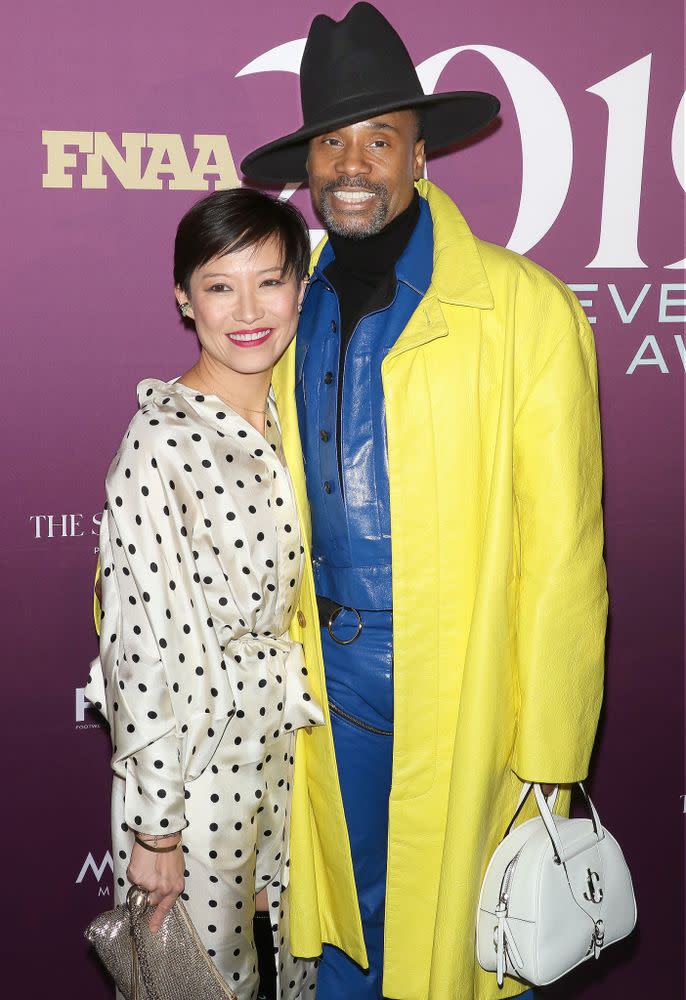 Sandra Choi (Jimmy Choo creative director and Footwear News Hall of Fame inductee) and Billy Porter