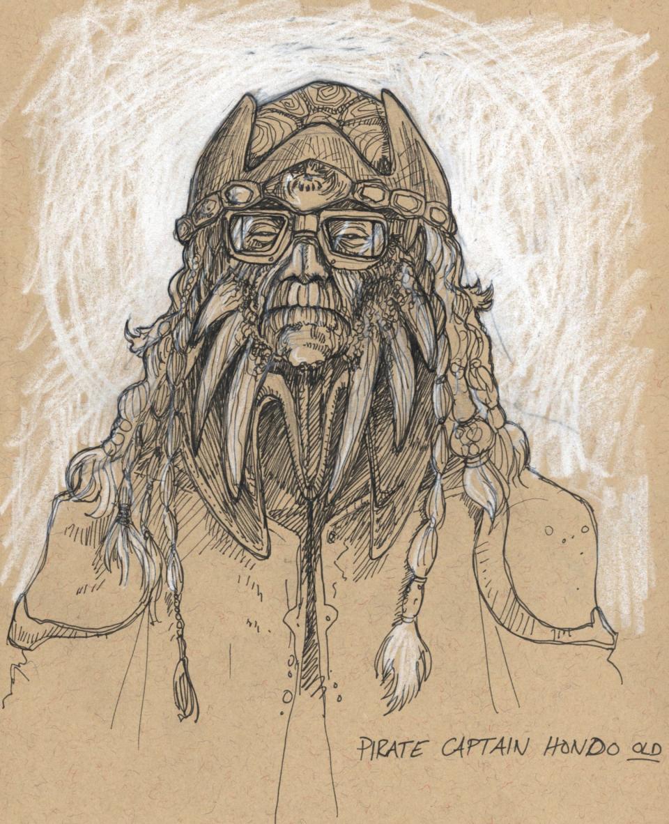 A sketch of an older Hondo Ohnaka