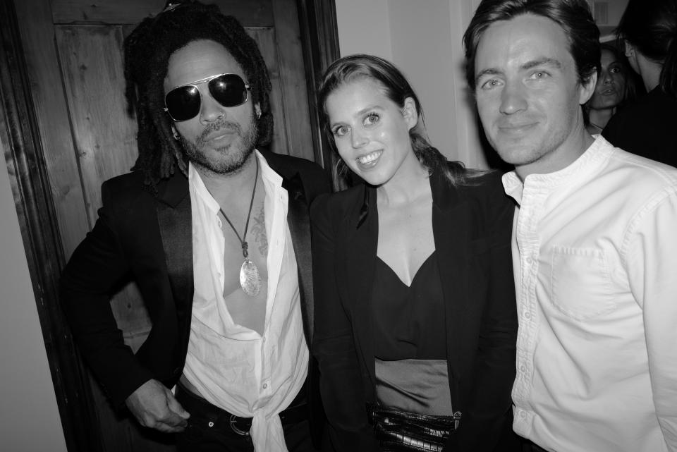 HRH Princess Beatrice of York, Edoardo Mapelli Mozzi and Lenny Kravitz