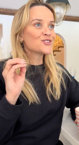 <p>Reese Witherspoon/Tiktok</p> Reese Witherspoon on TikTok