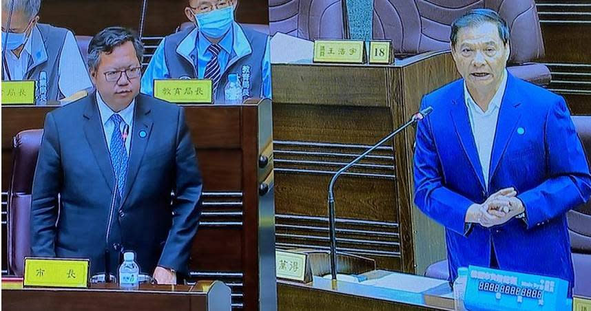 桃園市議員陳萬得（圖右）今天證實未登記爭取藍營議員連任，由於他是藍營立委呂玉玲的先生，也被外界認為此舉與藍營桃市長提名作業有關（圖／報系資料照）