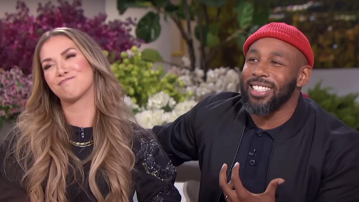  allison holker boss and stephen "tWitch" boss on the jennifer hudson show 