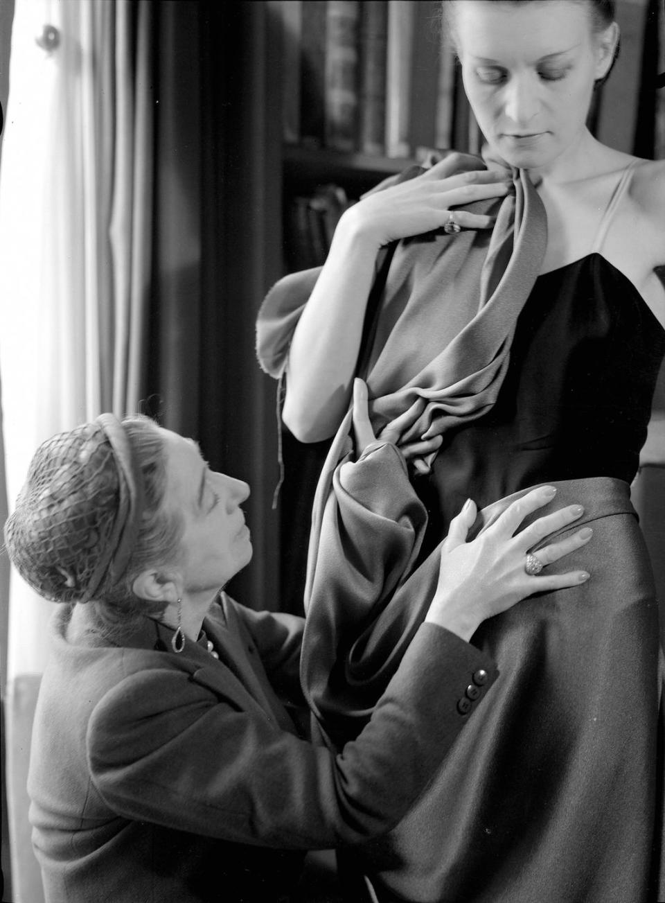 jeanne lanvin at work in the 1930s